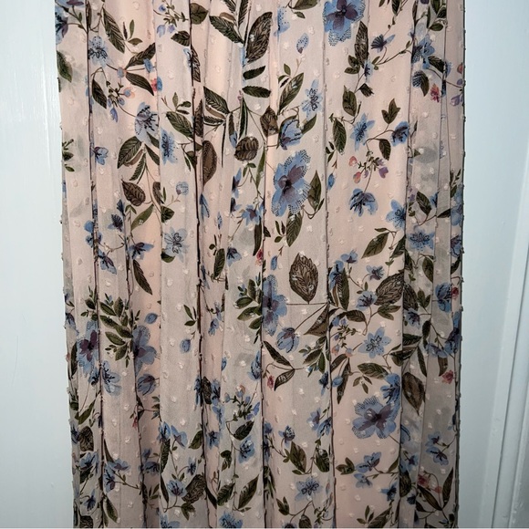 Tahari Maxi Dress Blushing Botanica Size 10P - Picture 7 of 9